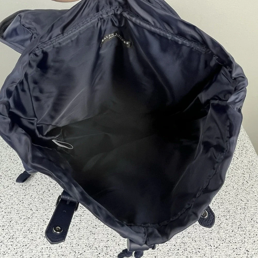 Polo Ralph Lauren Fragrances Backpack Navy Blue Canvas Weekender Bag